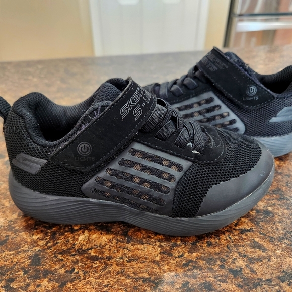All Black Light-Up Skechers Sneaker - Picture 1 of 5